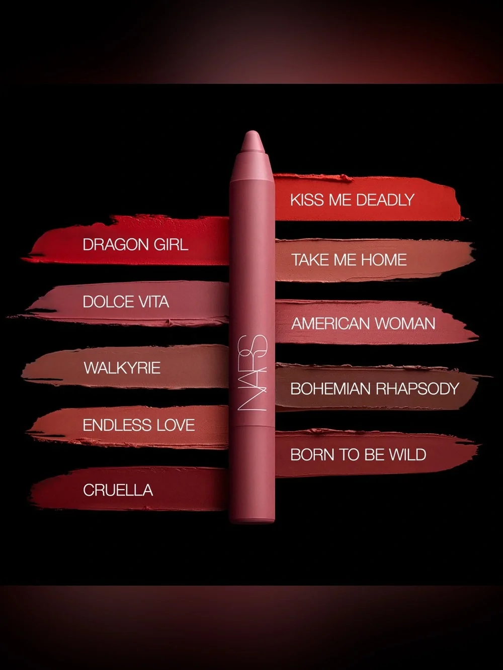 NEW✅ NARS Powermatte High-Intensity Lip Pencil •186 Born to Be Wild • New in Box
